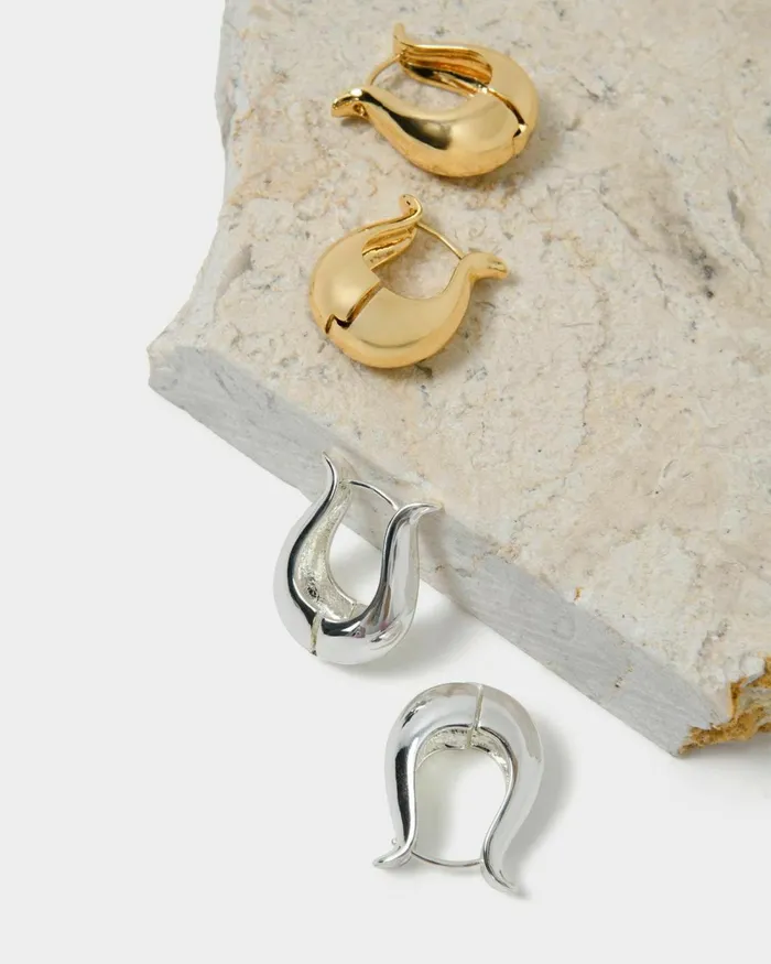 Forcast Goulbury Hoop Earrings Goldsilver Women Earrings
