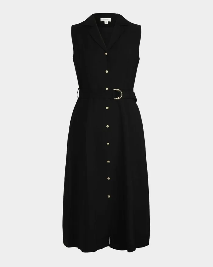 Forcast Goulbury Midi Dress Ivoryblack Women Midi Dresses