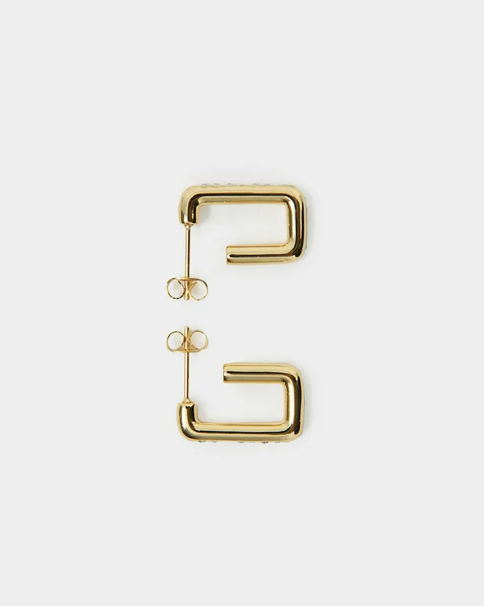 Forcast Grecia 16k Gold Earrings Gold Women Earrings