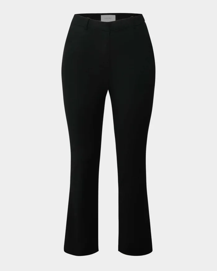 Forcast Hadley Straight Leg Pants Black Women HighWaisted Pants