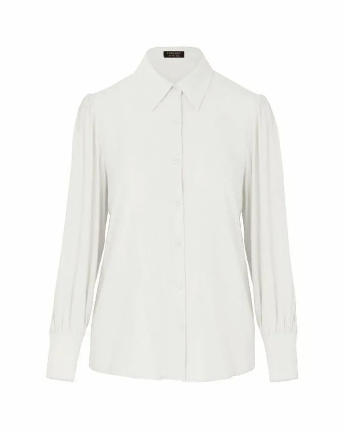 Forcast Hannah Collared Blouse Ivory Women TShirts and Tops