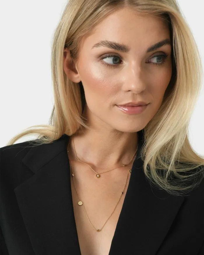 Forcast Harlie 16k Gold Long Necklace Gold Women Necklaces
