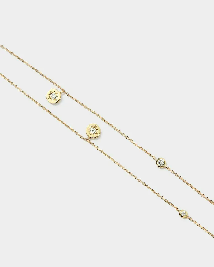 Forcast Harlie 16k Gold Long Necklace Gold Women Necklaces