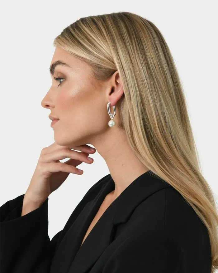 Forcast Hazel Sterling Silver Earrings Goldsilver Women Earrings
