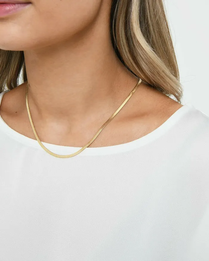 Forcast Ines 16k Gold 2pc Necklace Set Gold Women Necklaces