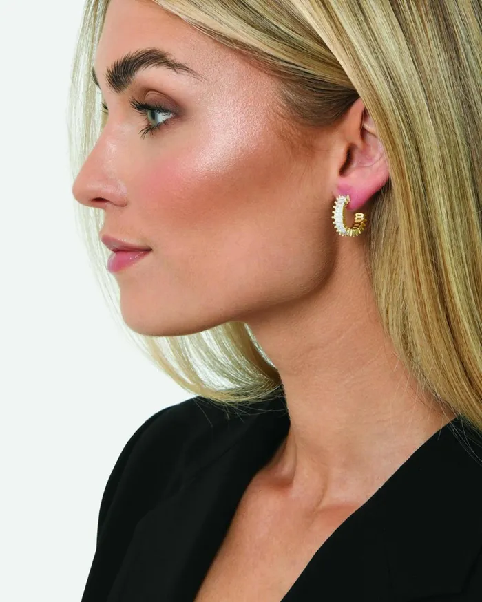 Forcast Isa 16k Gold Plated Earrings Goldsilver Women Earrings