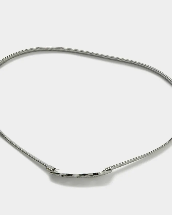 Forcast Ishika Stretch Metal Belt Silver Women Belts