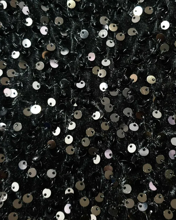 Forcast Ivy One Shoulder Sequin Dress Emeraldblack Women Midi Dresses