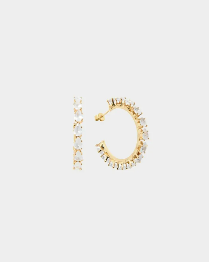 Forcast Jada 16k Gold Plated Earrings Gold Women Earrings