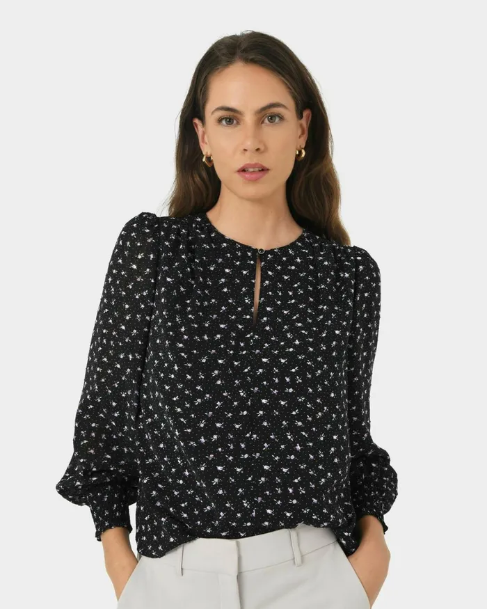 Forcast Jana Round Neck Blouse Women TShirts and Tops