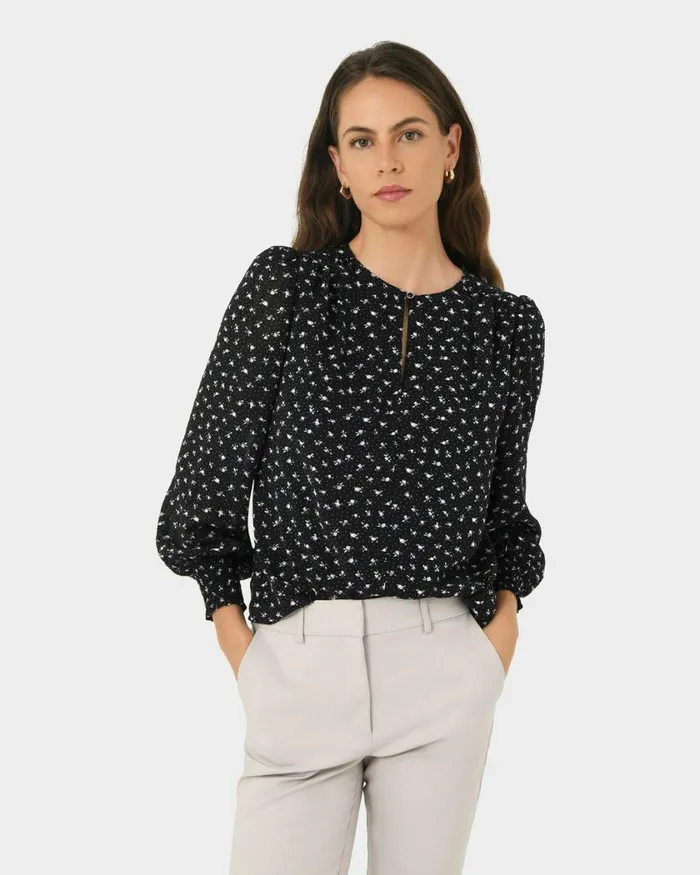 Forcast Jana Round Neck Blouse Women TShirts and Tops