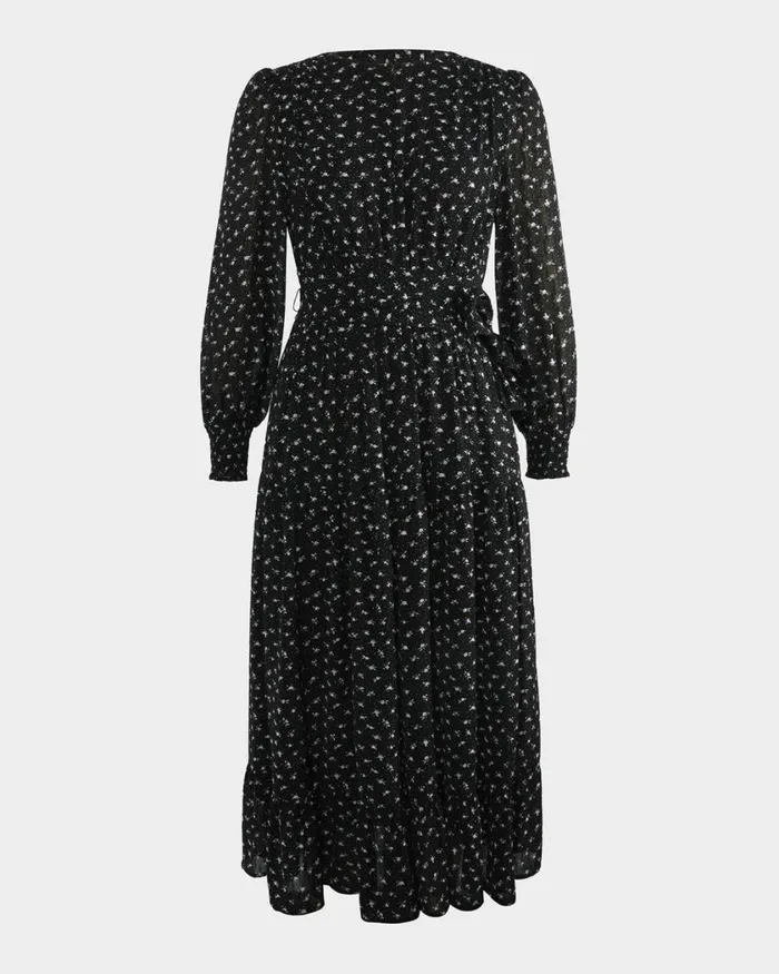 Forcast Jana Tie Dress Women Midi Dresses