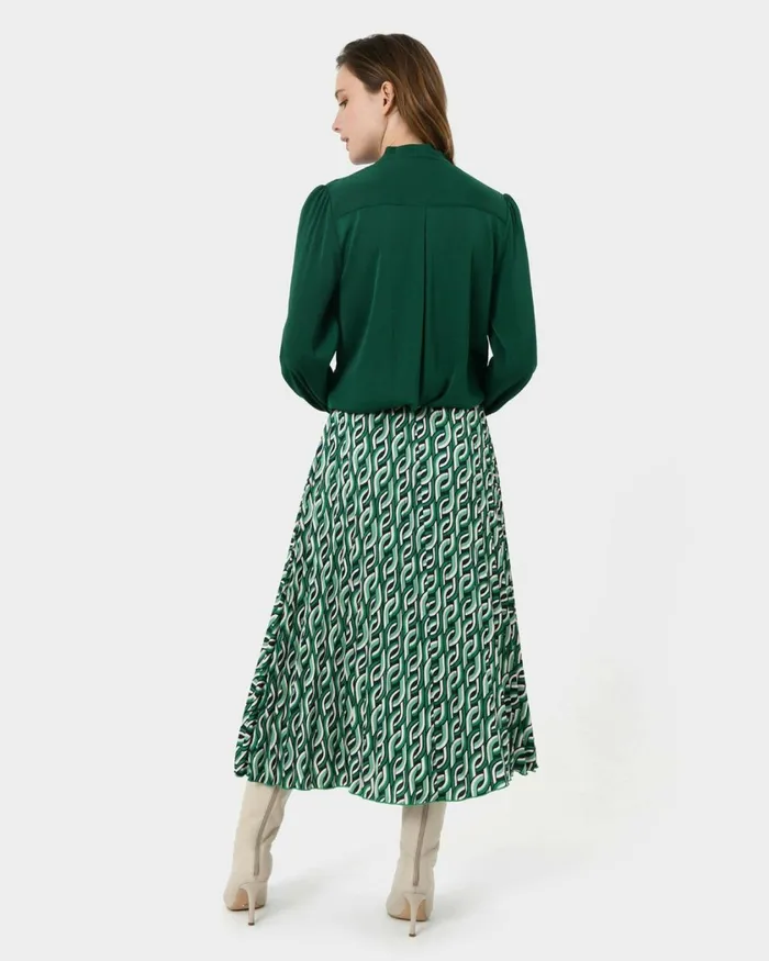 Forcast Janae Crossover Blouse Greenblack Women TShirts and Tops