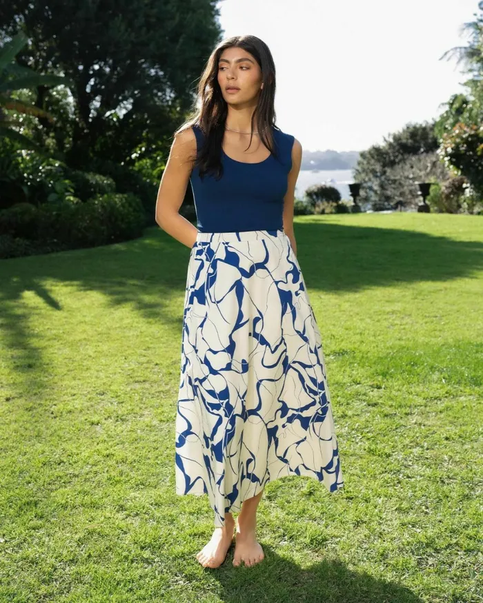 Forcast Jayleen Midi Skirt Women Midi and Maxi Skirts