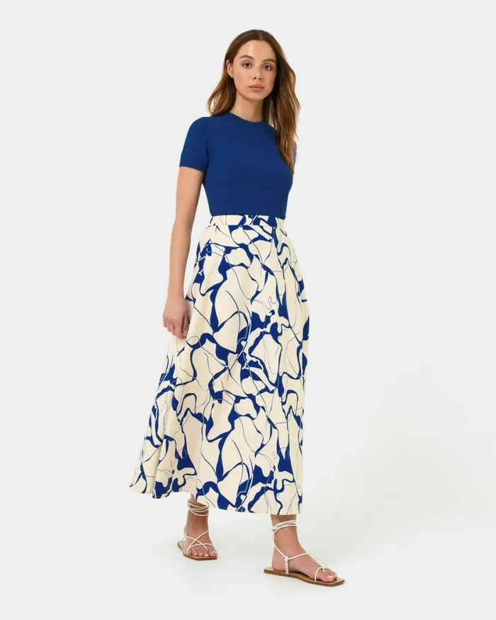 Forcast Jayleen Midi Skirt Women Midi and Maxi Skirts