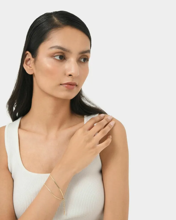 Forcast Jaylen Gold Plated Bracelet Gold Women Bracelets