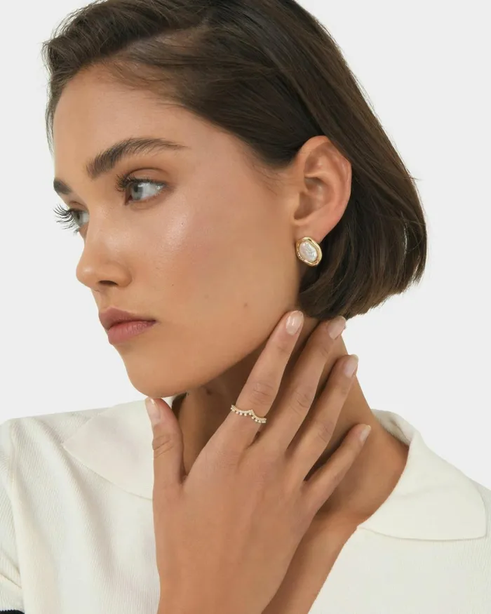 Forcast Jazmine 16k Gold Plated Ring Gold Women Rings