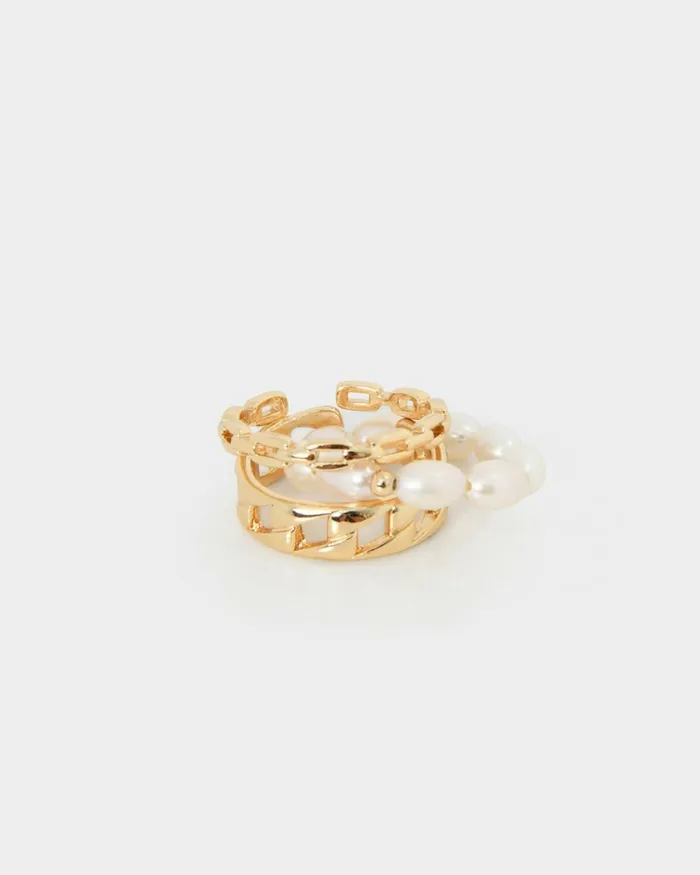Forcast Jesslyn 3pc Rings Set Gold Women Rings