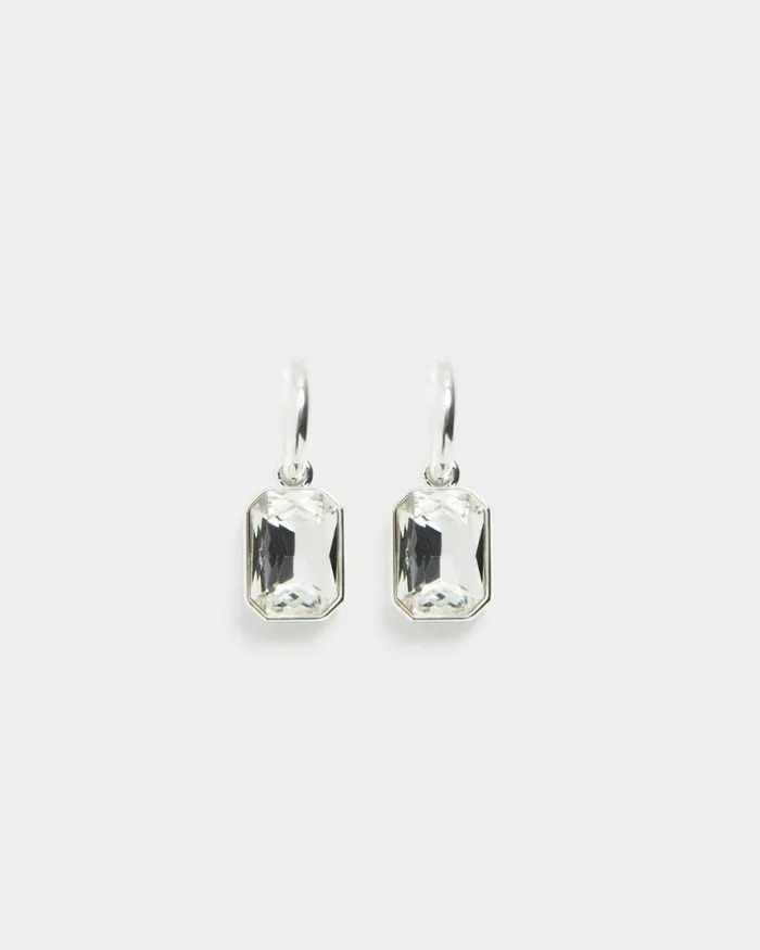 Forcast Jewel Sterling Silver Earrings Silver Women Earrings
