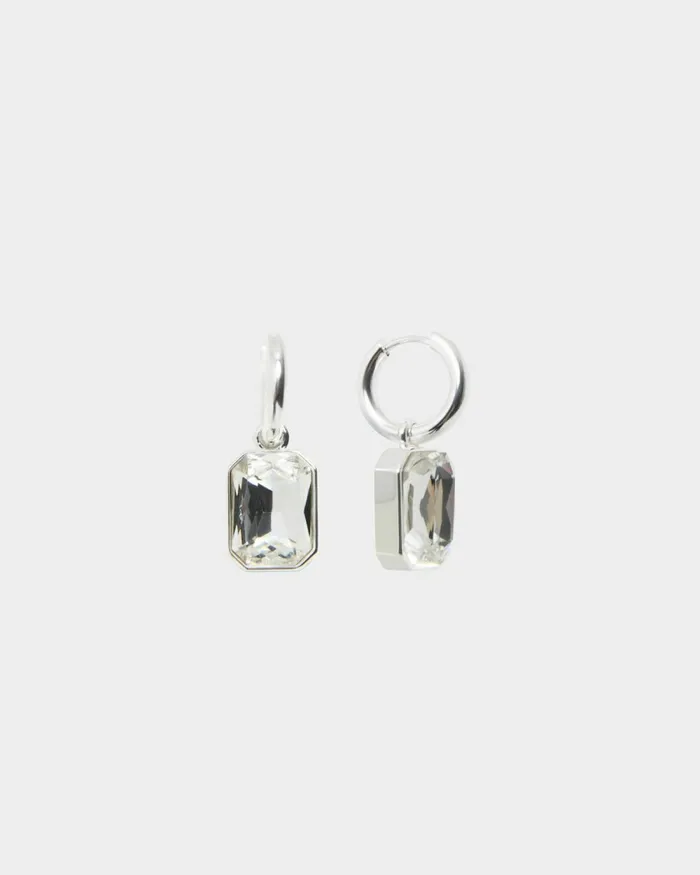 Forcast Jewel Sterling Silver Earrings Silver Women Earrings