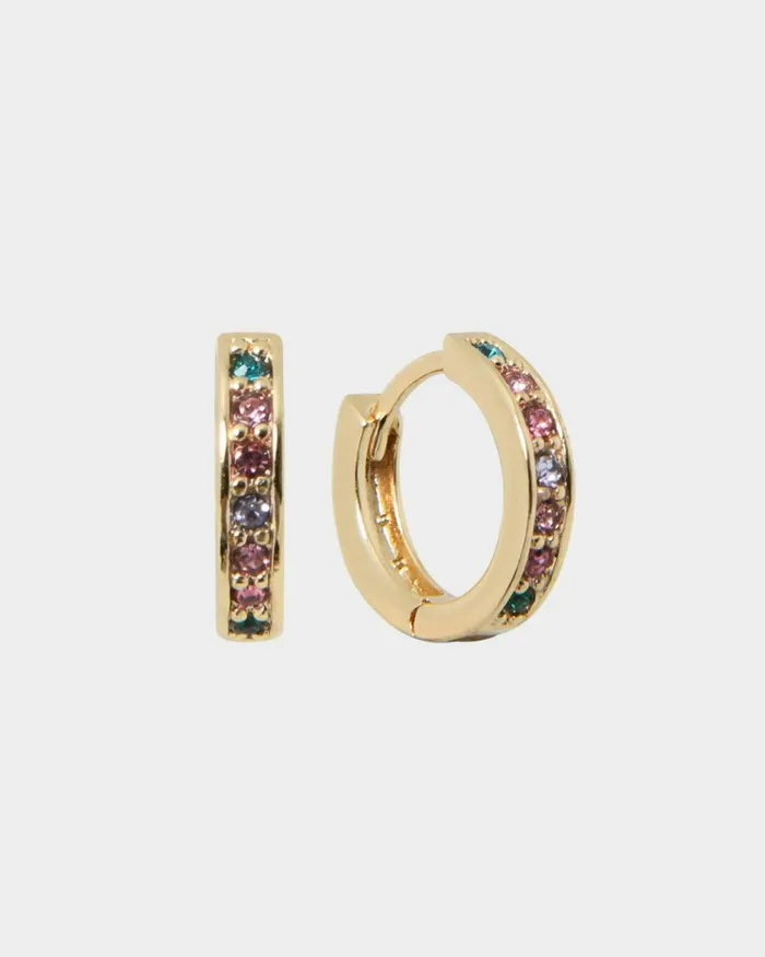 Forcast Jolee 16k Gold Plated Earrings Gold Women Earrings