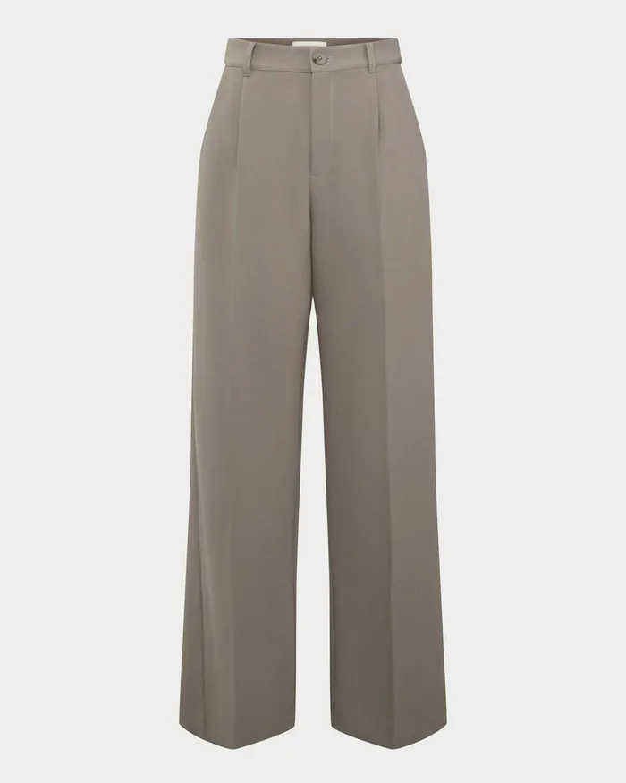 Forcast Jordy Relax Pants Stonebone Women HighWaisted Pants