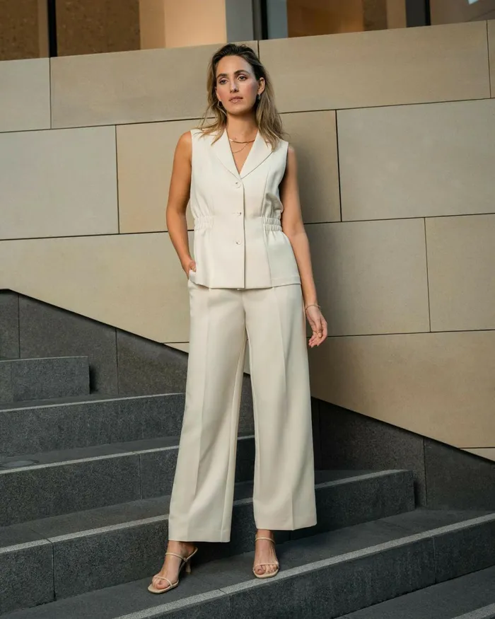Forcast Jordy Relax Pants Stonebone Women HighWaisted Pants