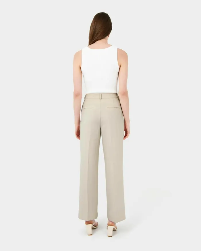 Forcast Jordy Relax Pants Stonebone Women HighWaisted Pants