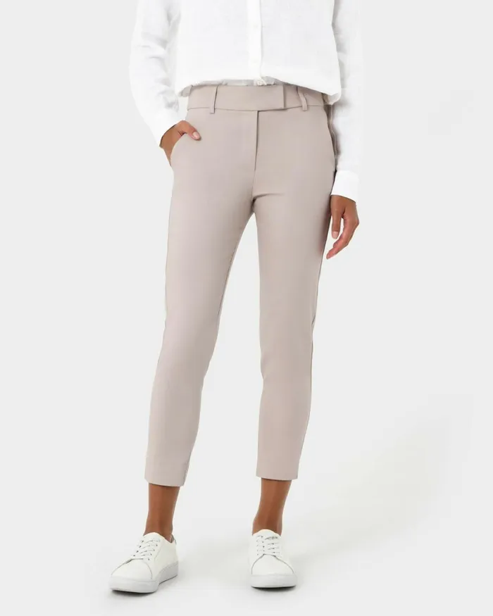 Forcast Josie 2 Cropped Notch Pants Stoneivorynavylight Greyblack Women Cropped Pants