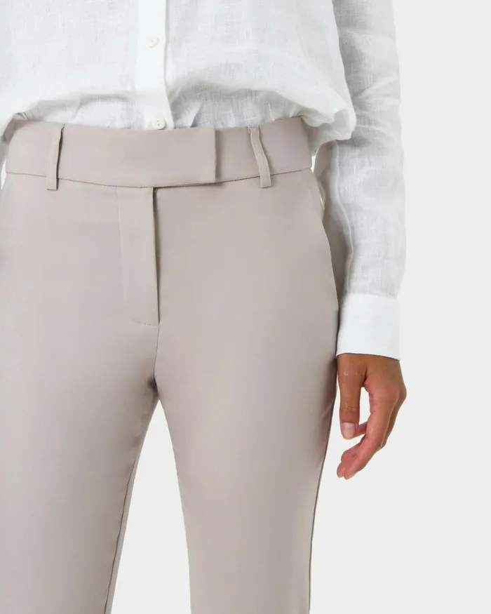 Forcast Josie 2 Cropped Notch Pants Stoneivorynavylight Greyblack Women Cropped Pants