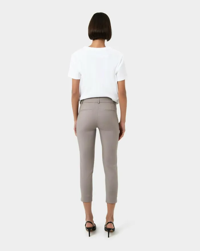 Forcast Josie 2 Cropped Notch Pants Stoneivorynavylight Greyblack Women Cropped Pants