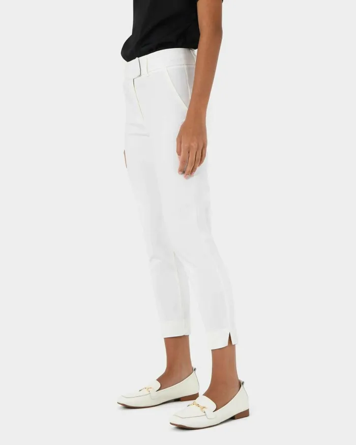 Forcast Josie 2 Cropped Notch Pants Stoneivorynavylight Greyblack Women Cropped Pants