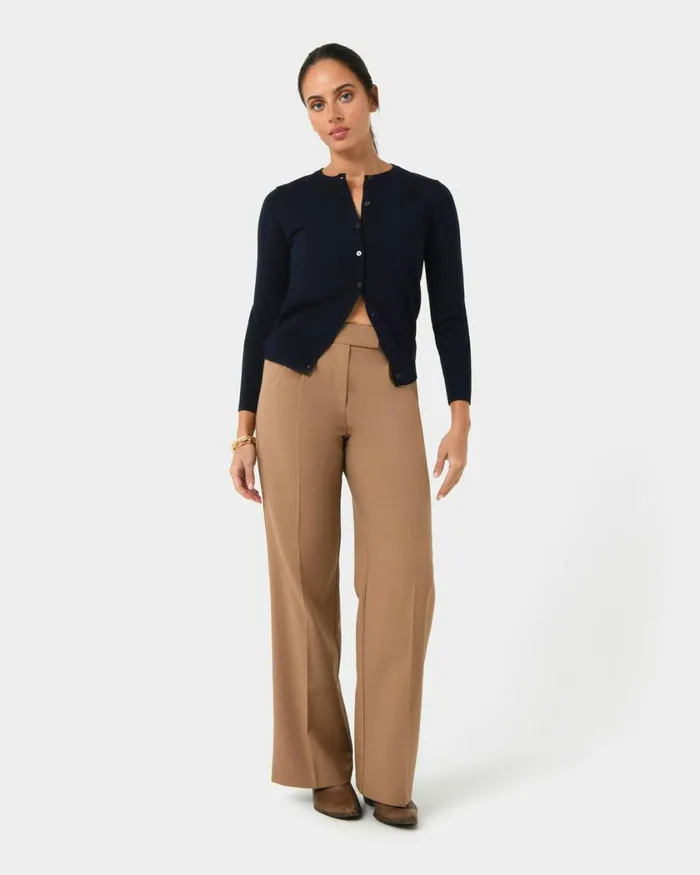 Forcast Joyce Knit Cardigan Blossomtrue Blueoriental Bluesand Beigeivorynavygreyblack Women TShirts and Tops