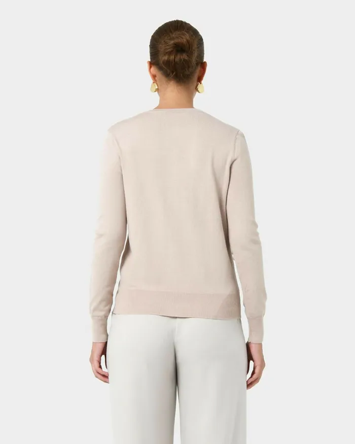 Forcast Joyce Knit Cardigan Blossomtrue Blueoriental Bluesand Beigeivorynavygreyblack Women TShirts and Tops