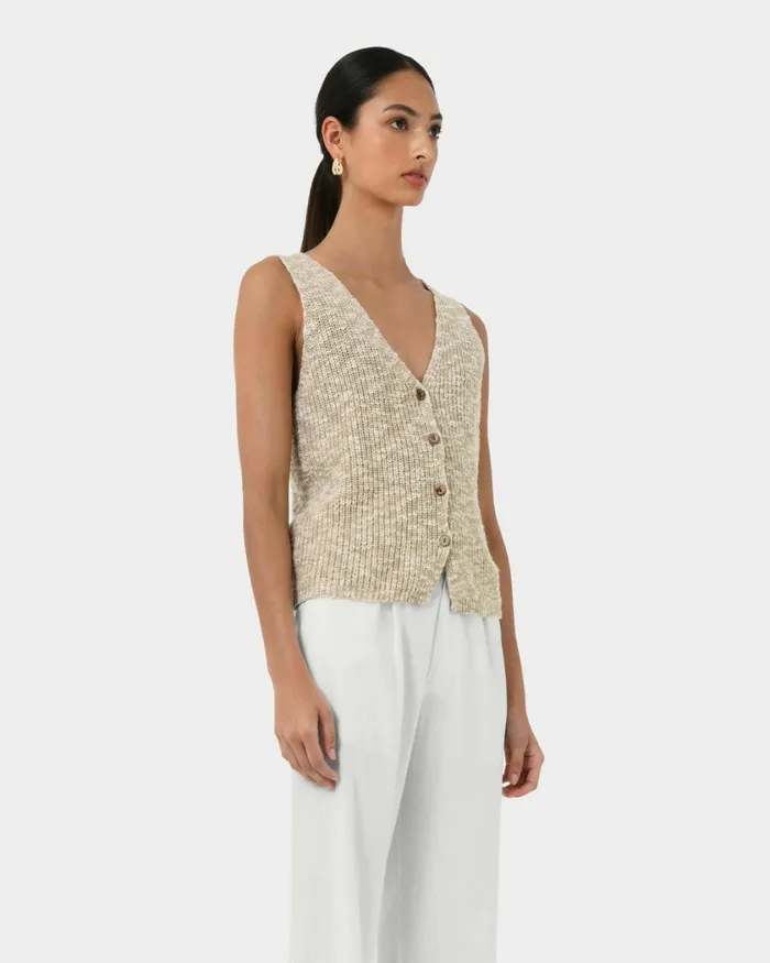 Forcast Judith Knit Vest Women TShirts and Tops