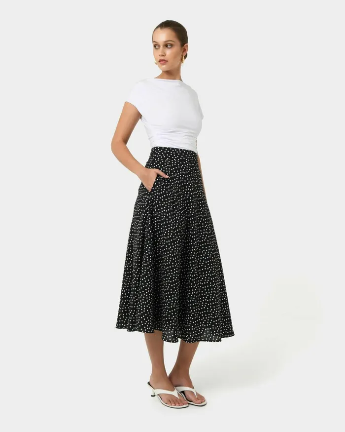 Forcast Jules Bias Skirt Women Midi and Maxi Skirts