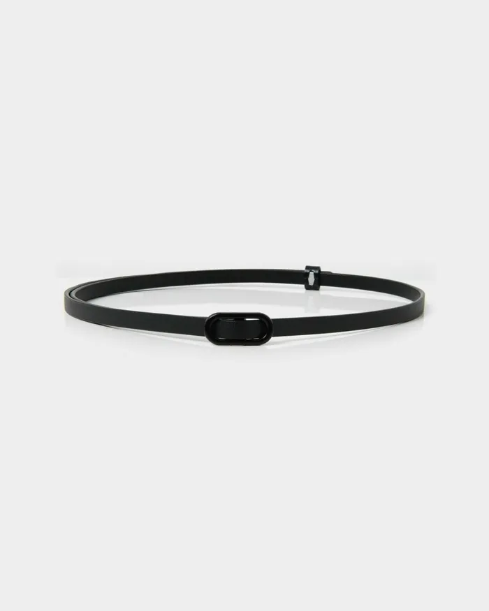 Forcast Julie Adjustable Leather Belt Black Women Belts