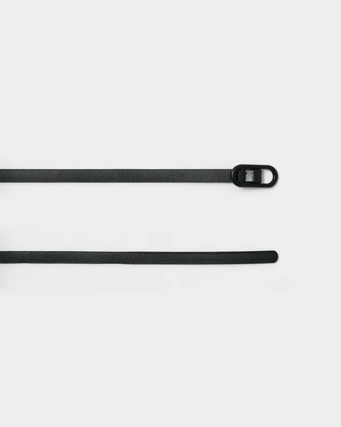 Forcast Julie Adjustable Leather Belt Black Women Belts