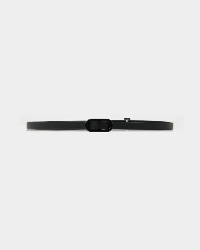 Forcast Julie Adjustable Leather Belt Black Women Belts