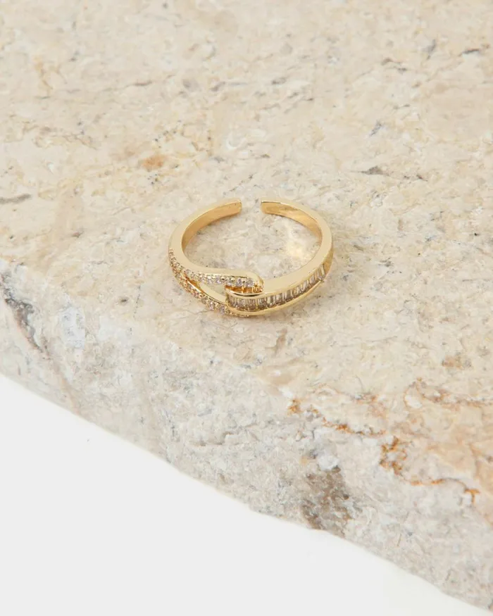 Forcast Kaily 16k Gold Plated Ring Gold Women Rings