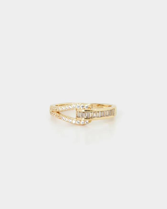 Forcast Kaily 16k Gold Plated Ring Gold Women Rings