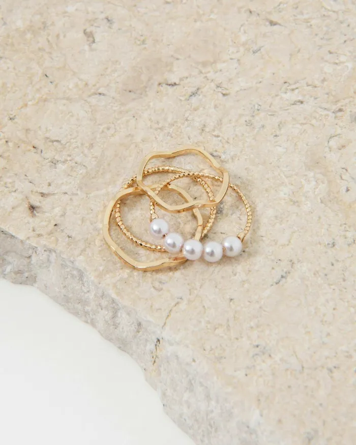 Forcast Kailyn 4pc Rings Set Gold Women Rings
