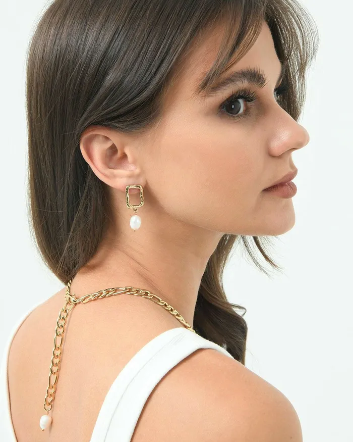 Forcast Kaitlyn 16k Gold Earrings Gold Women Earrings