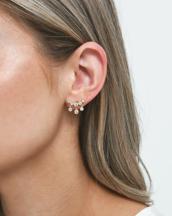 Forcast Kalea 16k Gold Plated Earrings Gold Women Earrings
