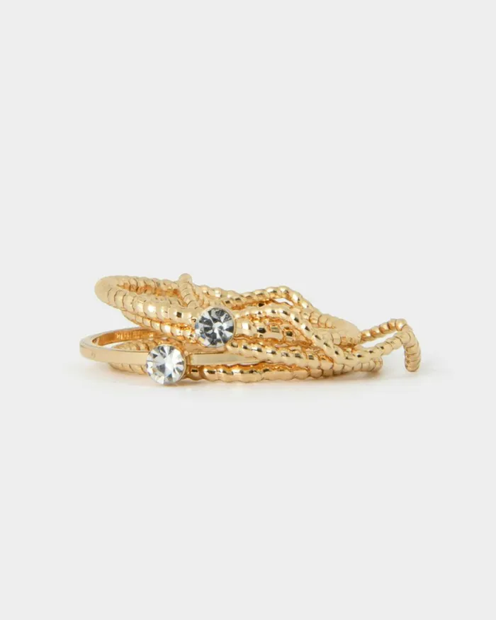 Forcast Kaleah 5pc Rings Set Gold Women Rings