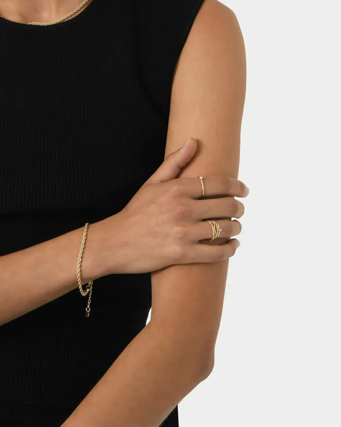 Forcast Kaleah 5pc Rings Set Gold Women Rings