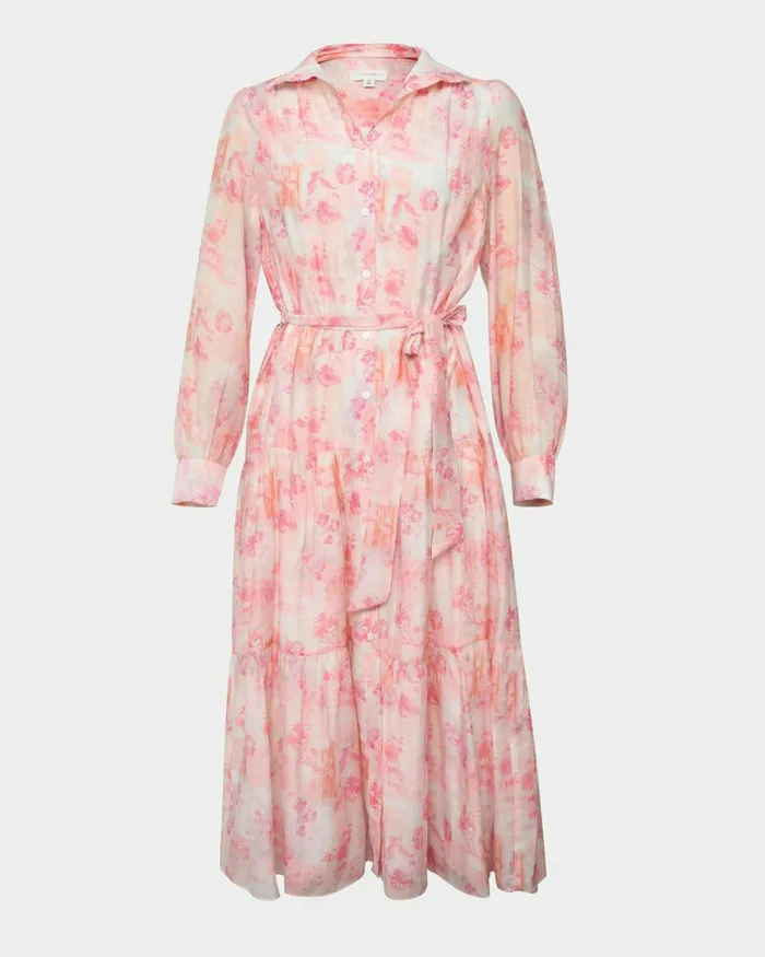 Forcast Kalia Midi Floral Dress Women Midi Dresses