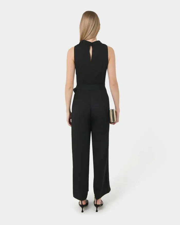 Forcast Kalista Cowl Neck Jumpsuit Black Women Modest