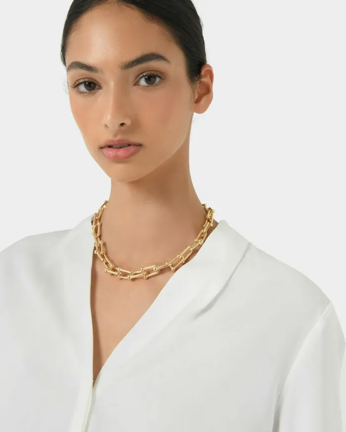Forcast Karoline Gold Plated Necklace Gold Women Necklaces