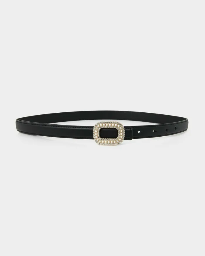 Forcast Katie Belt Creamblack Women Belts
